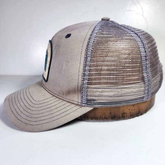 Patagonia Live Simply Hat Cap Mesh Back Snap Back Adjustable Grey W Patch Logo - Picture 7 of 10